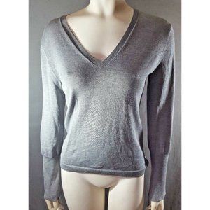 Banana Republic Stretch Gray V-Neck Sweater 1l5pb4